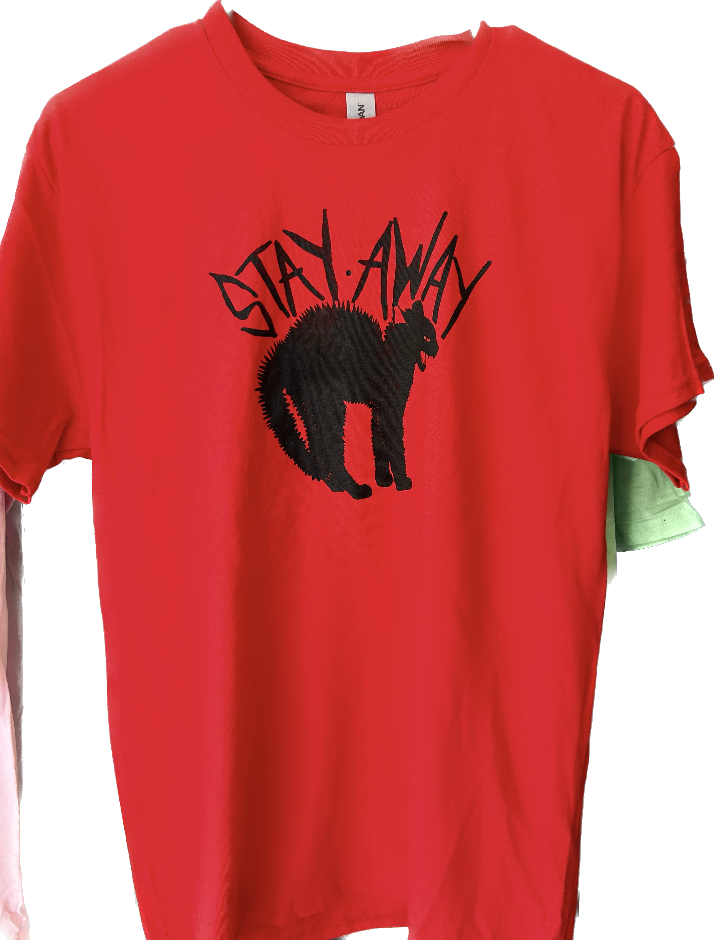Stay Away shirt in red