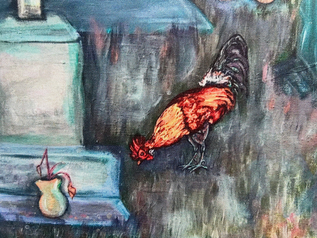 Rooster in the Graveyard